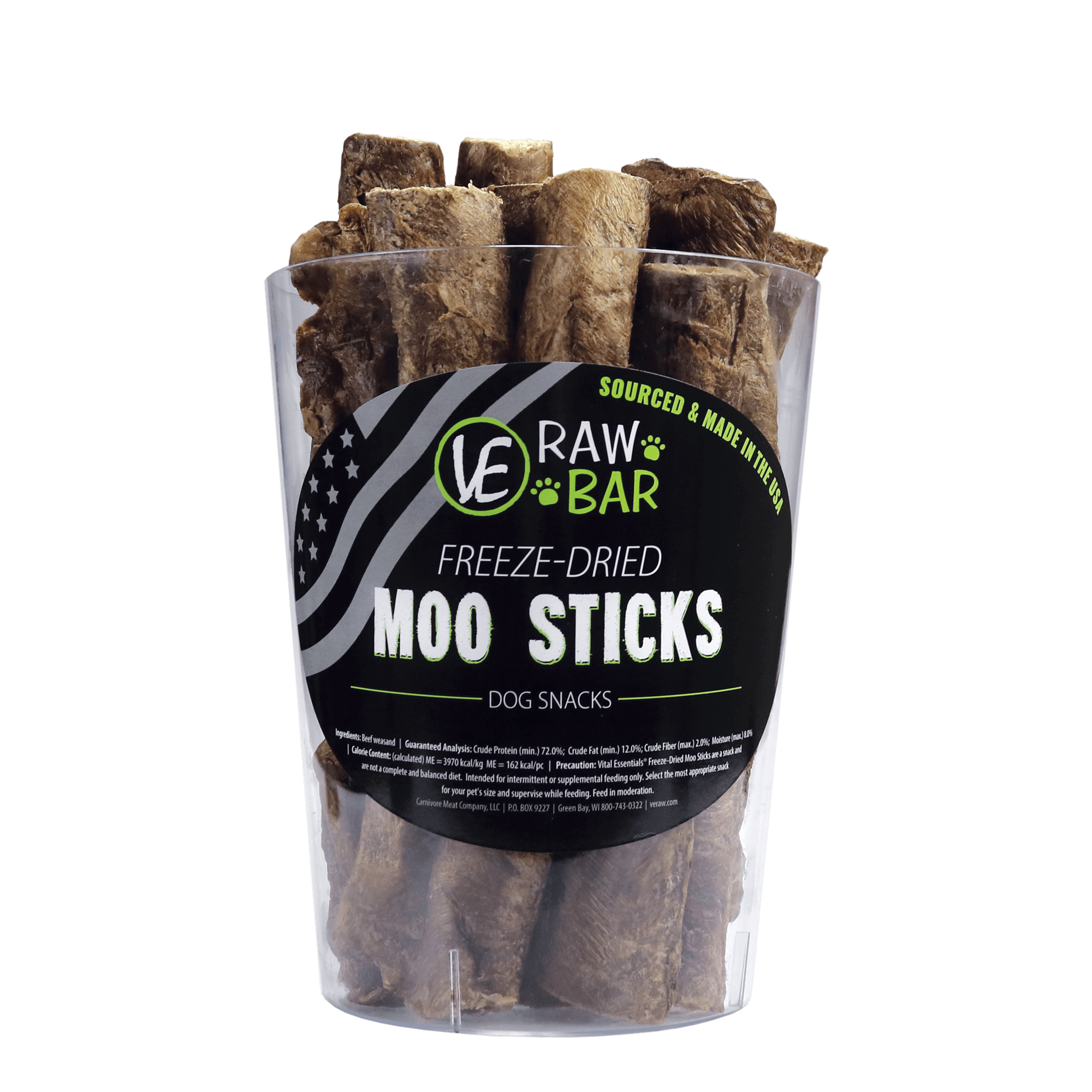 Vital Essentials (VE) - Raw Bar - Freeze-Dried Moo Sticks (Treat For Dogs)